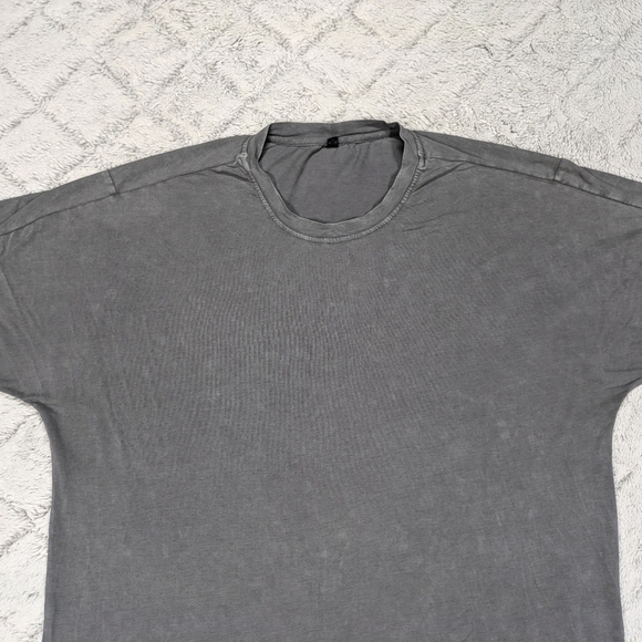 Lululemon T-Shirt Men's XL Gray Garment Dye Slub Pima Cotton Relaxed Fit - Picture 2 of 7